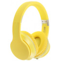 Helmet On-Ear Wireless Headphones Macaron HiFi, Yellow