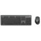 Hama R1182677 KMW-700 Wireless Keyboard / Mouse Set, anthracite / black, RUS