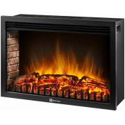 Electric Fireplace Electrolux EFP/P-3020LS, 2000W, remote control, Real Fire Perfect, black