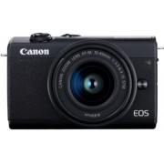 DC Canon EOS M200, Black & EF-M 15-45mm f/3.5-6.3 IS STM & EF-M 55-200mm f/4.5-6.3 IS STM KIT