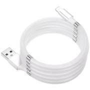 Helmet Cable USB to Lightning With Magnetic Organizer 1m, White 