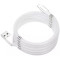 Helmet Cable USB to Lightning With Magnetic Organizer 1m, White