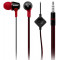 Earphones SVEN E-190M, Black, with Microphone, 4pin 3.5mm mini-jack, cable 1.2m