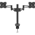 Monitor Desk mount Barkan E642 Black 19" - 29" Movement Dual Monitor Desk Mount