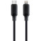 Gembird CC-USB2-CM8PM-1.5M, Cable Type-C/8-pin(Lightning) Premium cotton braided Type-C - plug to 8-pin Lightning plug, blister