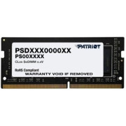 16GB DDR4-3200 SODIMM  PATRIOT Signature Line, PC25600, CL22, 1 Rank, Single-sided module, 1.2V