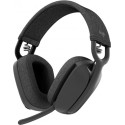 Wireless Headset Logitech Zone Vibe 100, 40mm driver, 20-20kHz, 118db, Dual mic, Bluetooth, Graphite