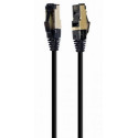 Patch Cord Cat.8  1.0m, Black, PP8-LSZHCU-BK-1M, Cablexpert, Low Smoke Zero Halogen (LSZH)