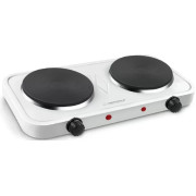 Electric Hot Plate Esperanza COTOPAXI EKH010W  (EKH004W) White, 2000W (1x1000W, 1x1000W), 5 temperature degrees thermostatic protection against overheating The indicator light (on / off) Heat-resistant surface materials 2 heating plates