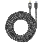 Type-C to Lightning Cable Cellular, Long MFI, 2.5M, Black