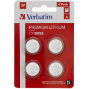 Verbatim Lithium Battery CR2032 3V, 4 Pack