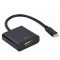 Adapter Type-C to HDMI socket 0.15m Cablexpert, up to 4K at 60 Hz, A-CM-HDMIF-04
