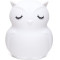 Cute Series Owl Silicone Night Light, White