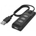 USB Hub, 4 Ports, USB 2.0, 480 Mbit/s, On/Off Switch
