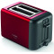 Toaster Bosch TAT3P424, 970W, 2 slices of toast, variable browning control, crumb tray, cancel button, cool touch, defrost, reheat, red