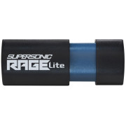 64GB USB3.2  Patriot Supersonic Rage Lite Black, Retractable design (Up to 120MB/s Read Speed)