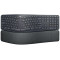 Wireless Keyboard Logitech ERGO K860, Curved keyframe, Split layout, US Layout, 2xAAA, 2.4/BT