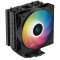 DEEPCOOL Cooler AG400 BK ARGB, Gammaxx Series, Intel Socket LGA1700/1200/1151/1150/1155 & AMD AM5/AM4, up to 220W, 1x A-RGB fan:120x120x25mm, 500~2000 RPM±10%, <31.6 dB(A), 75.89 CFM, 4-pin PWM, Hydro Bearing, 4x 6mm Heatpipes direct contact