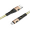 HOCO U105 Treasure jelly braided charging data cable for Micro Gold