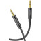 HOCO UPA19 AUX audio cable Black (L=1M)