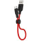 HOCO X21 Plus Silicone charging cable for Type-C(L=0.25M) black&red