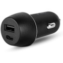 ttec Car Charger Duo 2*USB-A 3.1A with Lightning and Type-C Cable, Black 