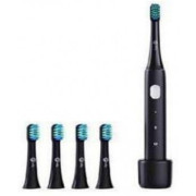 Infly Electric Toothbrush P60 with 5 Brush Heads, Black 
