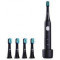 Infly Electric Toothbrush P60 with 5 Brush Heads, Black