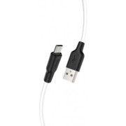 Cable  USB to Lightning  HOCO X21 Silicone,  1m,  Black/White, up to 2A, Charching Data Cable, Outer material: Silicone