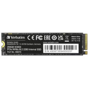 M.2 NVMe SSD 256GB Verbatim Vi3000, Interface: PCIe3.0 x4 / NVMe 1.3, M2 Type 2280 form factor, Sequential Read 3300 MB/s, Sequential Write 1300 MB/s, Random Read 100K IOPS, Random Write 100K IOPS, Phison E13T, TBW: 185TB, 3D NAND TLC
