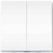 Light Switch  TP-LINK Tapo S220, White, Smart Light Switch / 2-Gang 1-Way, Hub Required (Tapo H100), Work with TAPO Devices, Remote Control, Voice Control, Schedule, Away Mode, Great Compatibility, No Flickering