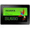2.5" SATA SSD 512GB ADATA Ultimate SU650 [R/W:520/450MB/s, 40K/75K IOPS, 280TB TBW, 3D-NAND TLC]