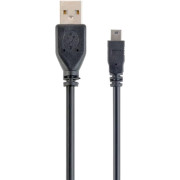 Cable Mini USB2.0,  Mini B - AM, 0.3 m,  Cablexpert CCP-USB2-AM5P-1