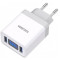 KAKU Wall Charger Dual Port KSC-756 Bangneng, White