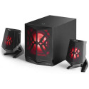 Edifier X230  Black, 2.1 Multimedia Speaker/ 28W (14W+ 2x7W) RMS, sub.wooden, (sub.4" + satl.2.75"), Bluetooth v4.2, 6 LED lighting effects, including 'Red Alert', 'Dynamic Rhythm' and 'Battlefield' etc.,