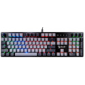 Gaming Keyboard Bloody B828N, Mechanical, Optical Blue Sw, Spill Resistant, Backlit, Grey/Black