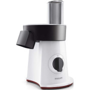Food Processor Philips HR1388/80, 200W power output, cutting disc fine, cutting disc coarse, rasping disc fine, rapselscheibe coarse, julienne plate, chips-disc, 1 speed level, white