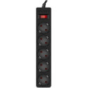 Surge Protector SVEN SF-05E, 5 Sockets, Children protection, 5.0m, Black