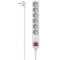 Hama 223152 Power Strip, 6-Way, Overvoltage Protection, Switch, 1.4 m, white