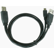 Cable Mini  dual USB2.0,  Mini B - 2AM, 0.9 m,  Cablexpert, High quality, CCP-USB22-AM5P-3