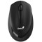 Wireless Mouse Genius NX-7009, 1200 dpi, 3 buttons, Ambidextrous, 65g., 1xAA, Black