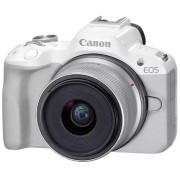 Mirrorless Camera CANON EOS R50 + RF-S 18-45 f/4.5-6.3 IS STM White  (5812C030)
