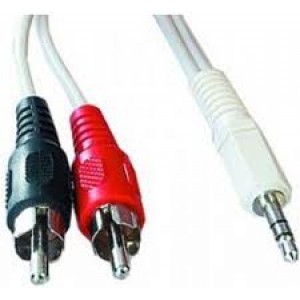 CCA-458-5M    3.5mm stereo plug to 2 phono plugs 5 meter cable