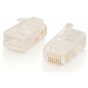 Plug RJ-12, MP-6P4C modular plug (3u"), 100 pcs