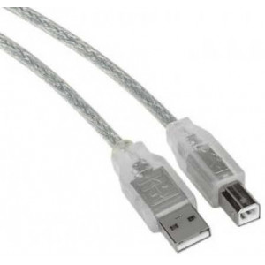 Cable USB, A-plug B-plug,  5.0 m, USB2.0  Premium quality with ferrite core, CCF-USB2-AMBM-15
