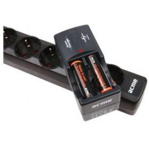 ACME Charger A24(AAA) 900 mAh 4pcs. Charging Time 6-12h. For AA/AAA NiCd/NiMh Batteries+ACME Rechargable Batteries