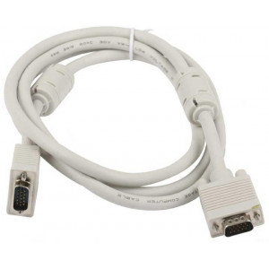 Cable VGA  CC-PPVGA-6B, 1.8 m, Premium VGA HD15M/HD15M dual-shielded w/2*ferrite core, Black