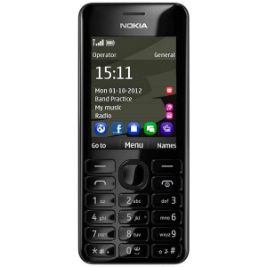 Телефон Nokia 206 DUAL SIM black 