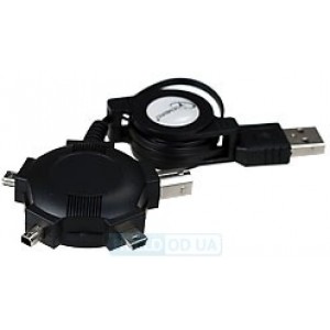 Retractable USB adapter Gembird A-USB4TO1