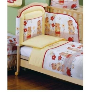 Комплект постельного белья ITALBABY "Gardening Bears" жёлтый